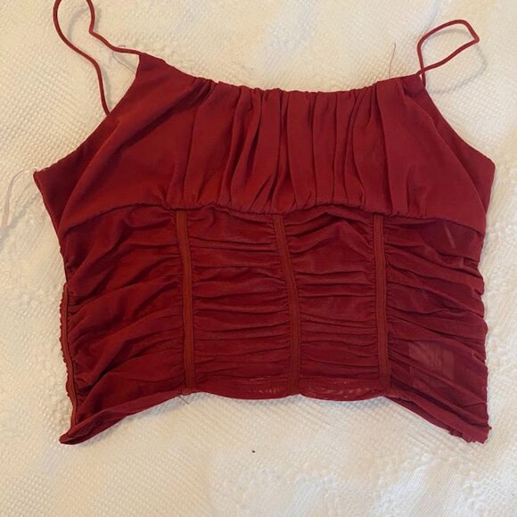 Princess Polly Concordia Red top - Picture 3 of 5